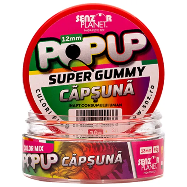 Бойлы Senzor Planet Pop-Up Super Gummy Клубника/ 0.03 кг/ 12 мм photo 2 Бойлы Senzor Planet Pop-Up Super Gummy Клубника/ 0.03 кг/ 12 мм photo 2