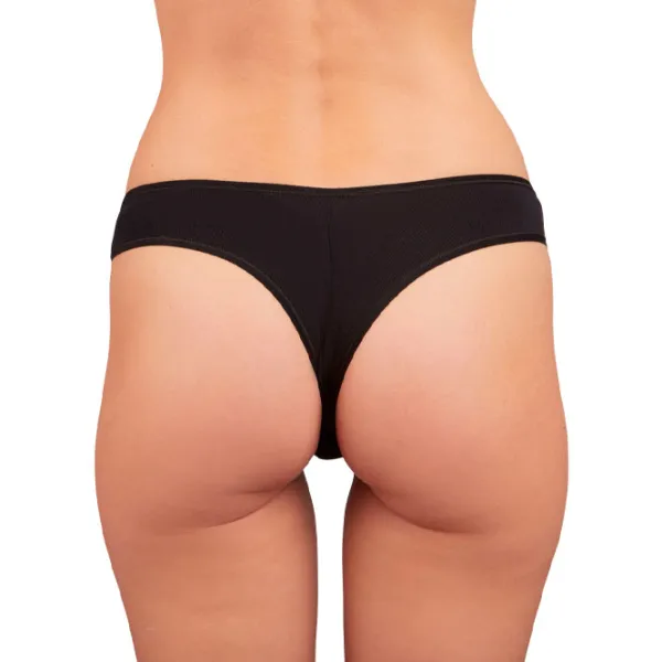 Chiloți pentru femei Milavitsa 230261 98/ Black/ Tanga photo 3