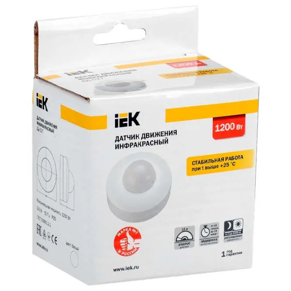 Датчик движения IEK LDD11-027-1200-001 Белый photo 2