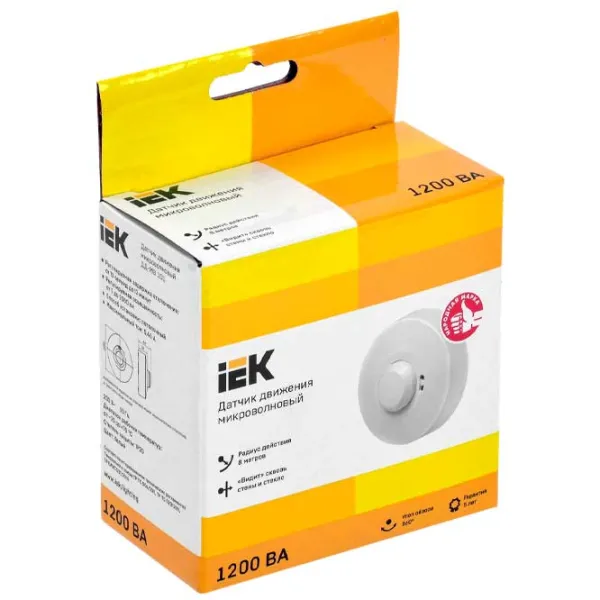 Senzor de mișcare IEK LDD11-101MB-1200-001 White photo 2 Senzor de mișcare IEK LDD11-101MB-1200-001 White photo 2