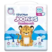Подгузники для детей Joonies Premium Soft XXL 15 - 20 кг/ 28 шт.