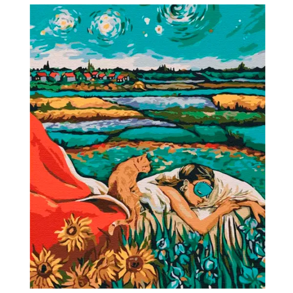 Pictură pe numere BrushMe Vedeta Audrey BS51588 50 x 40 cm/ Verticală photo 1