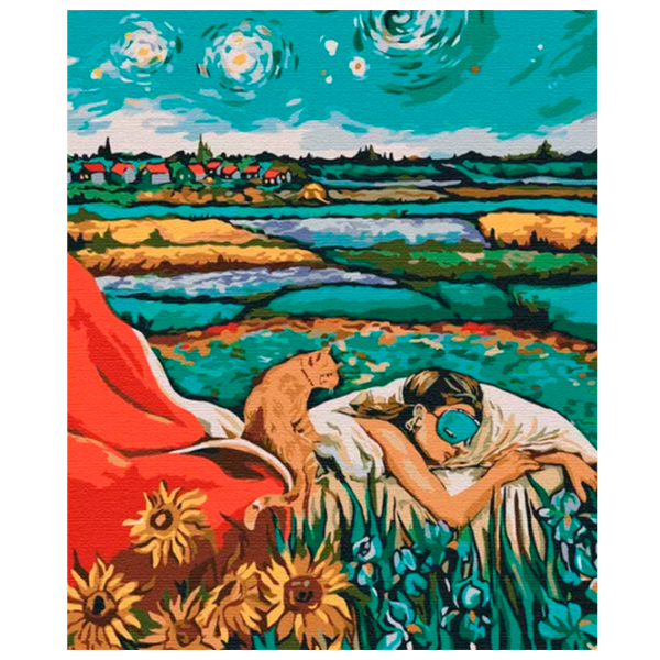 Pictură pe numere BrushMe Vedeta Audrey BS51588 50 x 40 cm/ Verticală photo 1