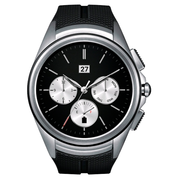 Умные часы LG W200 G Watch 2 1.38"/ Серебристый Черный photo 1