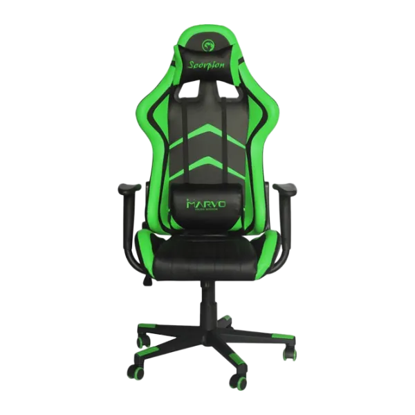 Scaun Gaming Marvo Green photo 1 Scaun Gaming Marvo Green photo 1