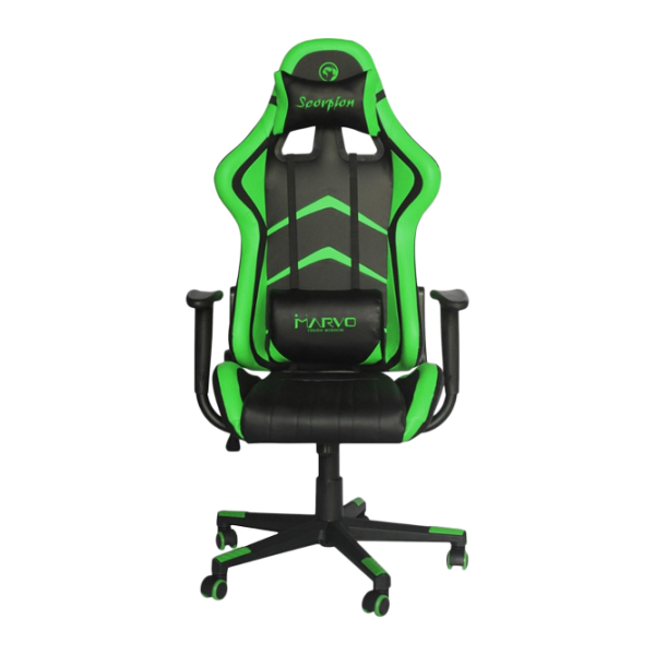 Scaun Gaming Marvo Green photo 1 Scaun Gaming Marvo Green photo 1