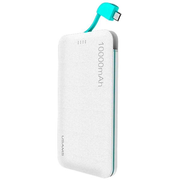 Power Bank USAMS CD05 10000 mAh/ White photo 1 Power Bank USAMS CD05 10000 mAh/ White photo 1