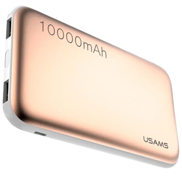 Power Bank USAMS CD03 10000 mAh/ Gold photo 1 Power Bank USAMS CD03 10000 mAh/ Gold photo 1