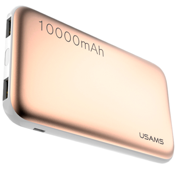 Power Bank USAMS CD03 10000 mAh/ Gold photo 1 Power Bank USAMS CD03 10000 mAh/ Gold photo 1