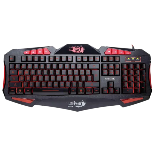 Tastatură Marvo K650 Cu fir/ Black photo 1 Tastatură Marvo K650 Cu fir/ Black photo 1