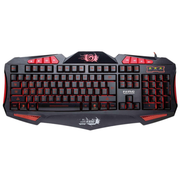 Tastatură Marvo K650 Cu fir/ Black photo 1 Tastatură Marvo K650 Cu fir/ Black photo 1