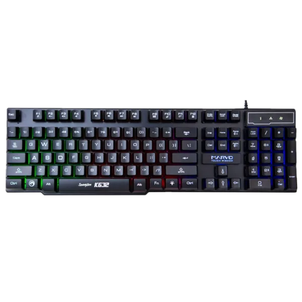 Tastatură Marvo K632 Cu fir/ Black photo 1 Tastatură Marvo K632 Cu fir/ Black photo 1