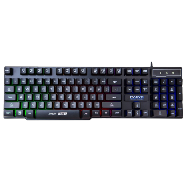 Tastatură Marvo K632 Cu fir/ Black photo 1 Tastatură Marvo K632 Cu fir/ Black photo 1