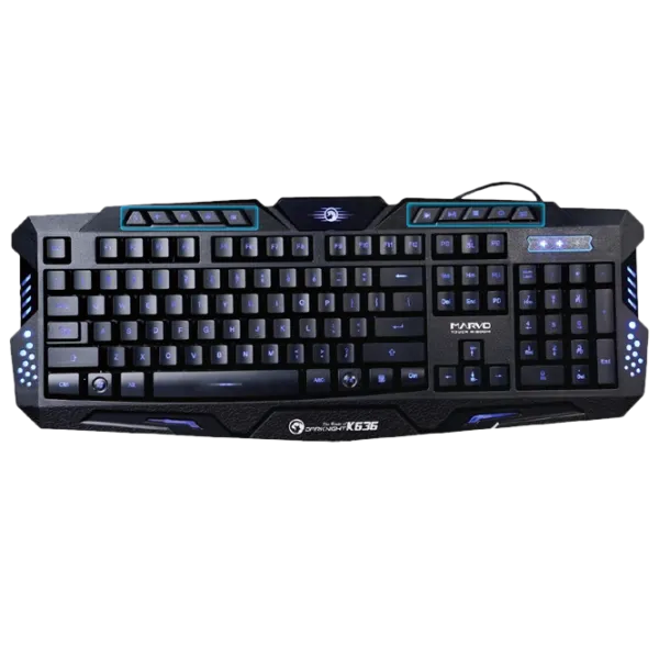 Tastatură Marvo K636 Cu fir/ Black photo 1 Tastatură Marvo K636 Cu fir/ Black photo 1