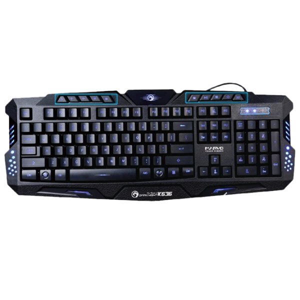 Tastatură Marvo K636 Cu fir/ Black photo 1 Tastatură Marvo K636 Cu fir/ Black photo 1