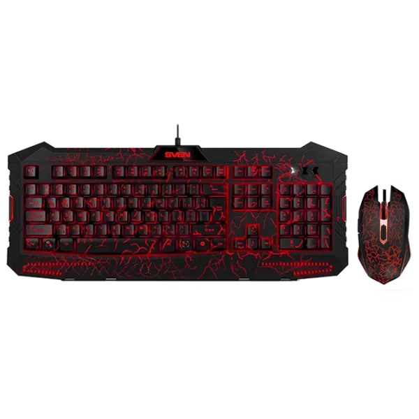 Tastatura & Mouse Sven GS-9400 Combo Cu fir/ Black photo 1