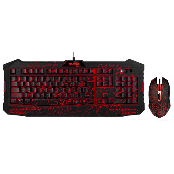 Tastatura & Mouse Sven GS-9400 Combo Cu fir/ Black photo 1