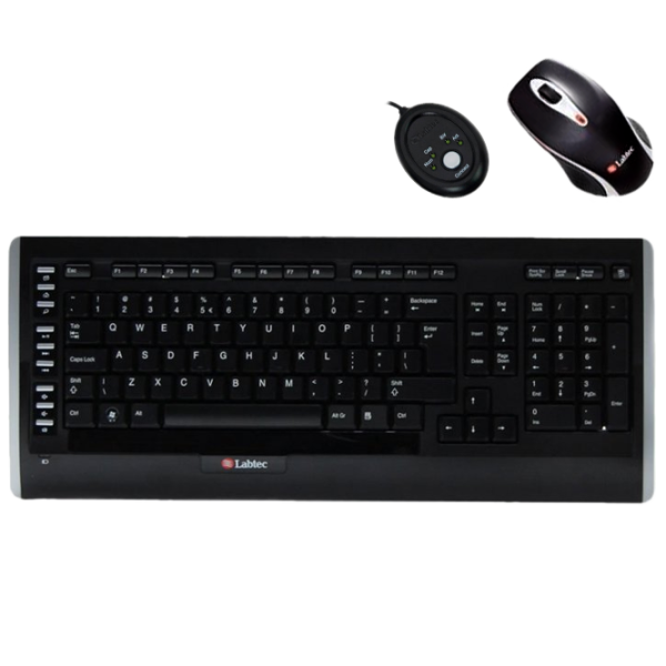 Набор Logitech Labtec 1200 Беспроводные / Черный photo 1