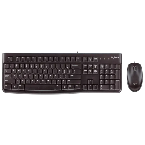 Клавиатура и Мышь Logitech Desktop MK120 Проводная/ Черный photo 1