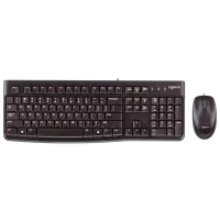 Клавиатура и Мышь Logitech Desktop MK120 Проводная/ Черный