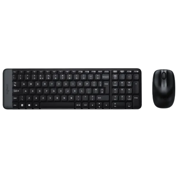 Клавиатура и Мышь Logitech Desktop MK220 Беспроводные / Черный photo 1