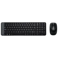 Tastatura & Mouse Logitech Desktop MK220 Fără fir / Black