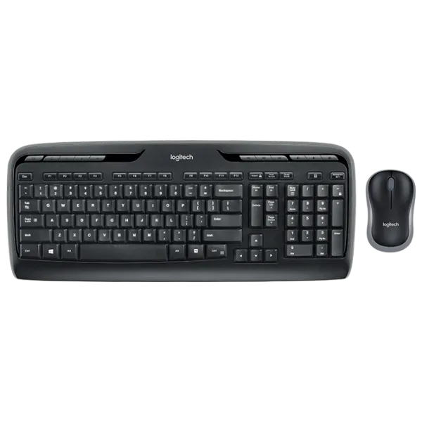 Клавиатура Logitech Desktop MK330 Беспроводные/ Черный photo 1