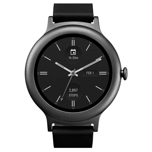 Ceas inteligent LG Style Watch 1.2"/ W270/ Titanium Black photo 1