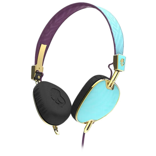 Наушники SkullCandy S5AVGM-396 KNOCKOUT Золотой Пурпурный Проводная/ Персональный photo 1
