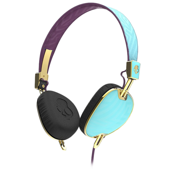 Наушники SkullCandy S5AVGM-396 KNOCKOUT Золотой Пурпурный Проводная/ Персональный photo 1