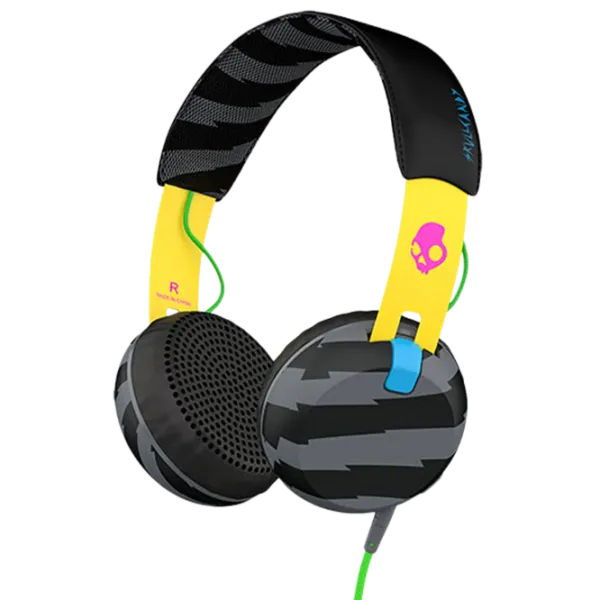 Căști SkullCandy S5GRHT-466 GRIND Black Yellow Cu fir/ Personal photo 1 Căști SkullCandy S5GRHT-466 GRIND Black Yellow Cu fir/ Personal photo 1