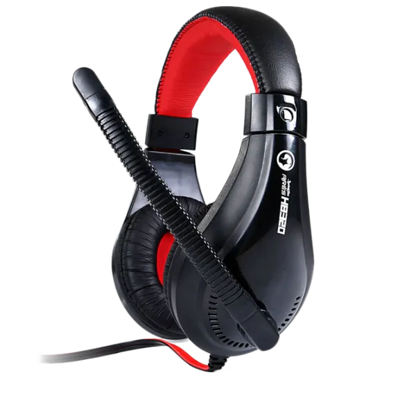 Căști Marvo H8320 Red Black Cu fir/ Gaming photo 1 Căști Marvo H8320 Red Black Cu fir/ Gaming photo 1