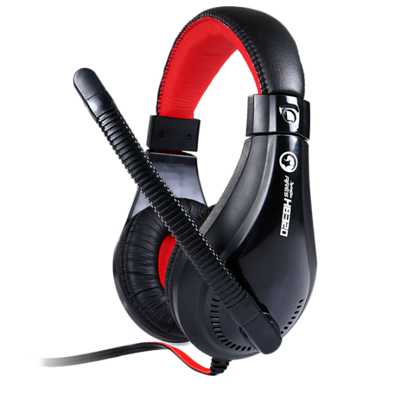 Căști Marvo H8320 Red Black Cu fir/ Gaming photo 1 Căști Marvo H8320 Red Black Cu fir/ Gaming photo 1