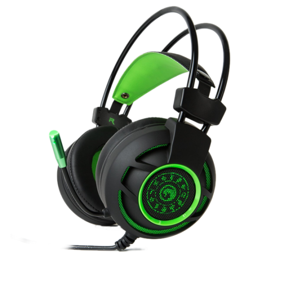 Căști Marvo HG9012 Black Green Cu fir/ Gaming photo 1