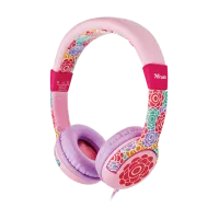 Наушники Trust Spila kids Flower Розовый Проводная/ Персональный