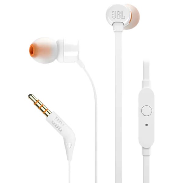 Наушники JBL T110 Белый Проводная/ Персональный photo 1
