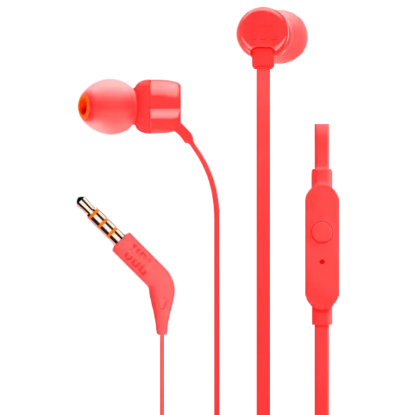 Наушники JBL T110 Красный Проводная/ Персональный photo 1