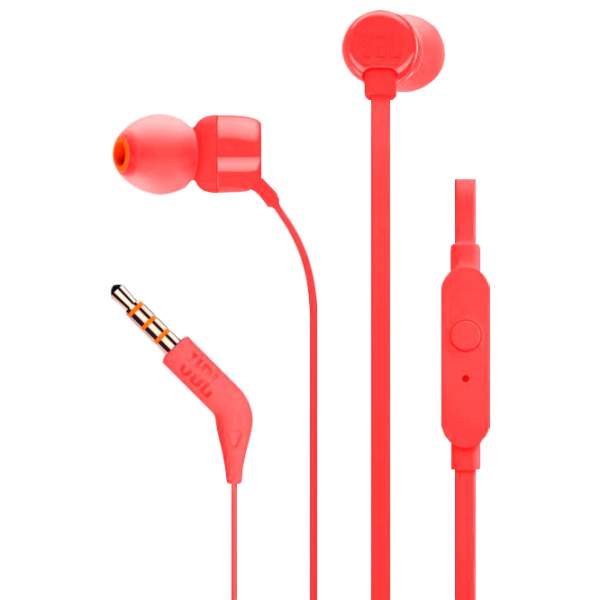 Наушники JBL T110 Красный Проводная/ Персональный photo 1