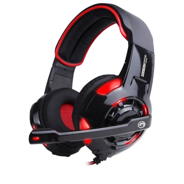Căști Marvo HG9005 Red Cu fir/ Gaming photo 1