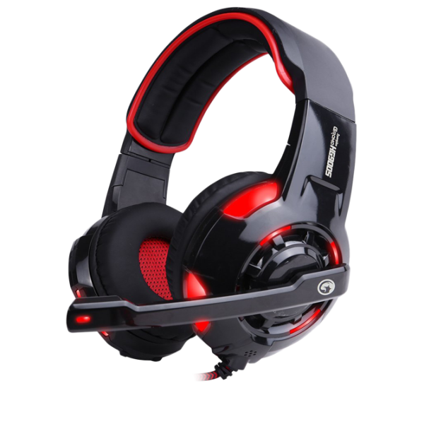 Căști Marvo HG9005 Red Cu fir/ Gaming photo 1