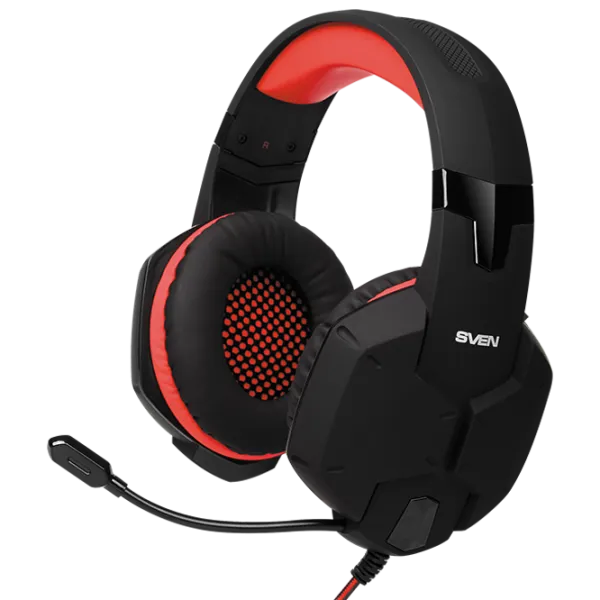 Căști Sven AP G988MV Red Black Cu fir/ Gaming photo 1