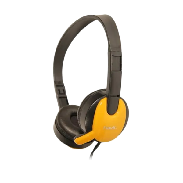 Наушники Havit HV-H607D Желтый Проводная/ Персональный photo 1
