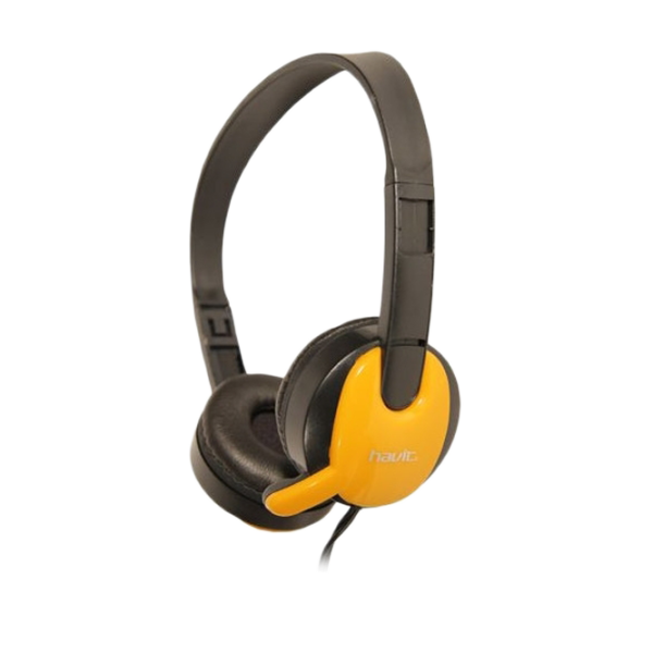 Наушники Havit HV-H607D Желтый Проводная/ Персональный photo 1