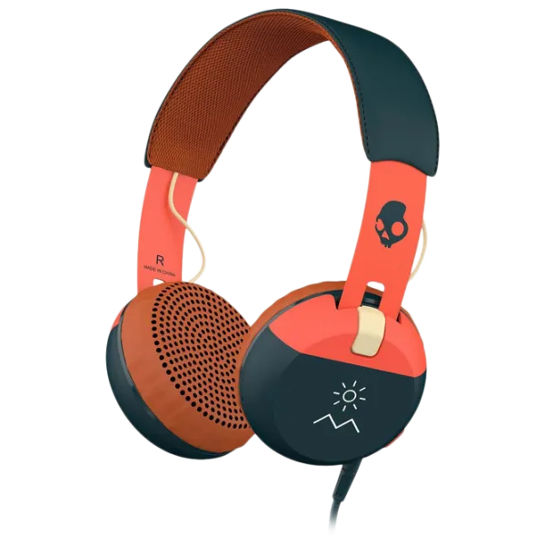Căști SkullCandy S5GRHT-467 GRIND Navy Orange Cu fir/ Personal photo 1