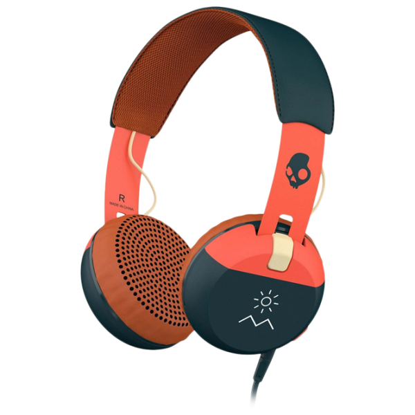Căști SkullCandy S5GRHT-467 GRIND Navy Orange Cu fir/ Personal photo 1