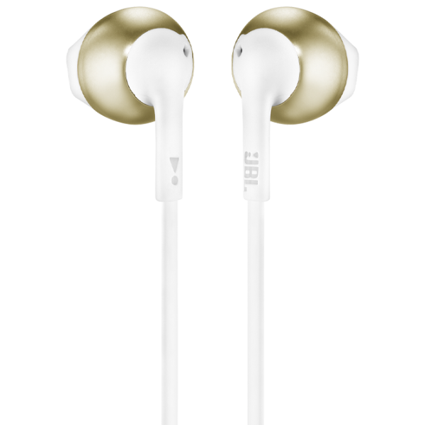 Наушники JBL T205 Золотой Белый Проводная/ Персональный photo 1