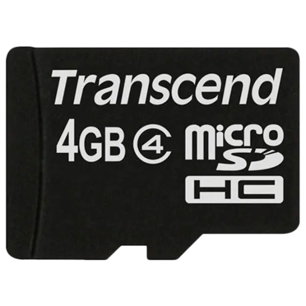 Карта памяти Transcend TS4GUSDC4 4 ГБ MicroSD Card/ Class 4 photo 1
