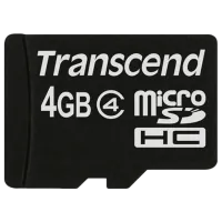 Card memorie Transcend TS4GUSDC4 4 GB MicroSD Card/ Class 4