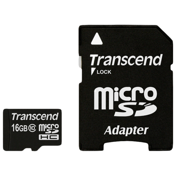 Карта памяти Transcend TS16GUSDC10 16 ГБ MicroSD Card/ Class10 photo 1