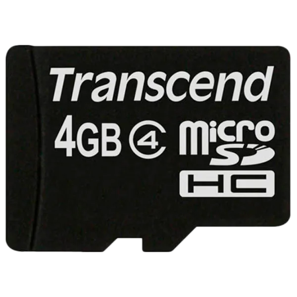 Карта MicroSD Transcend 14736-004 4 ГБ MicroSD/ Class 4 photo 1